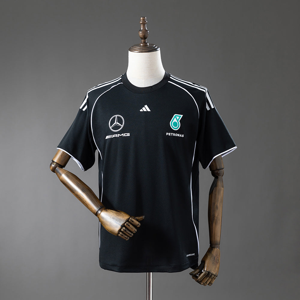 Mercedes Formula 1 2025 Camiseta Negra