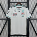 Mercedes Formula 1 2025 Camiseta Blanca