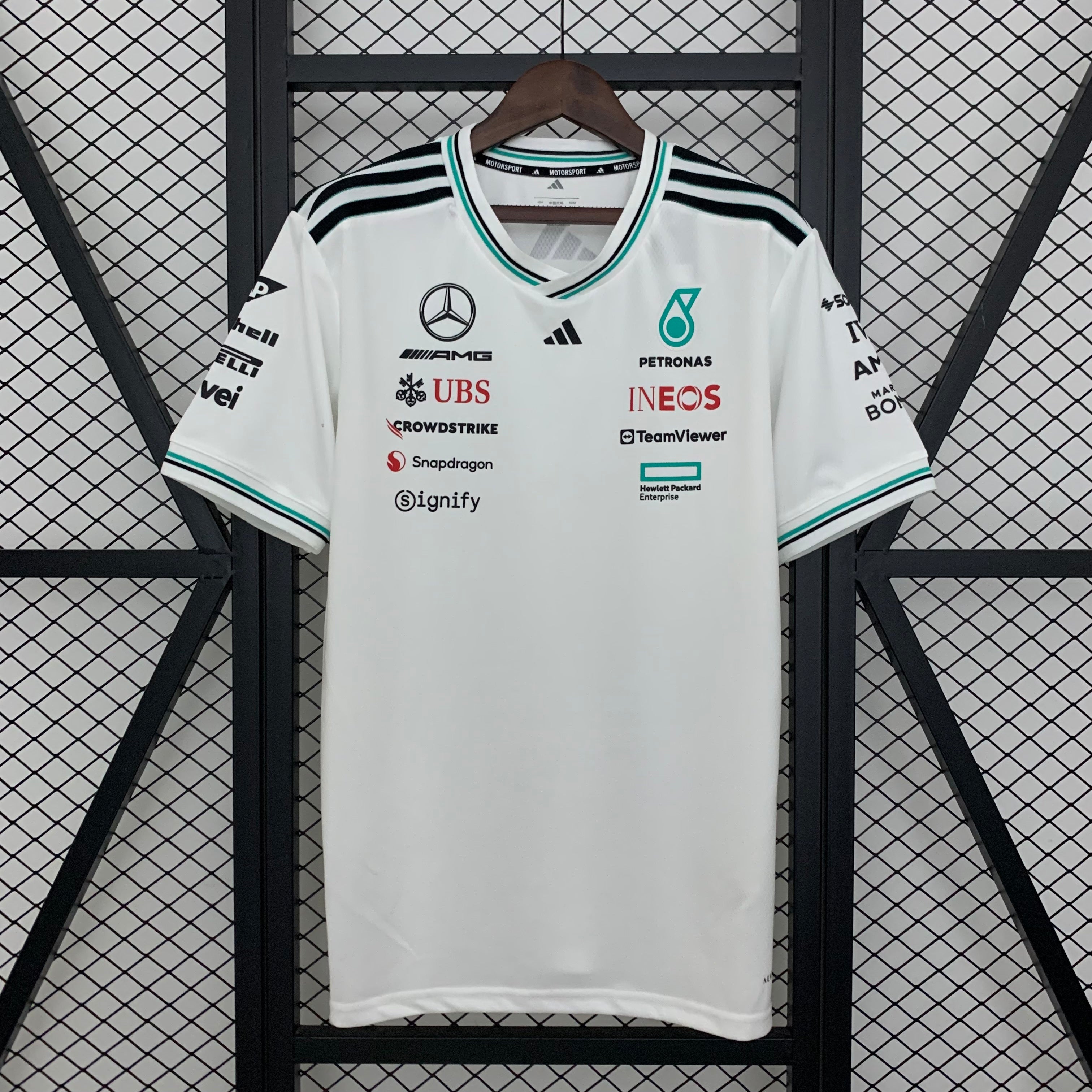 Mercedes Formula 1 2025 Camiseta Blanca
