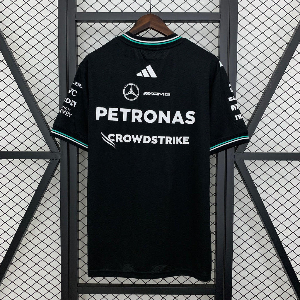 Mercedes Formula 1 2025 Camiseta Negra