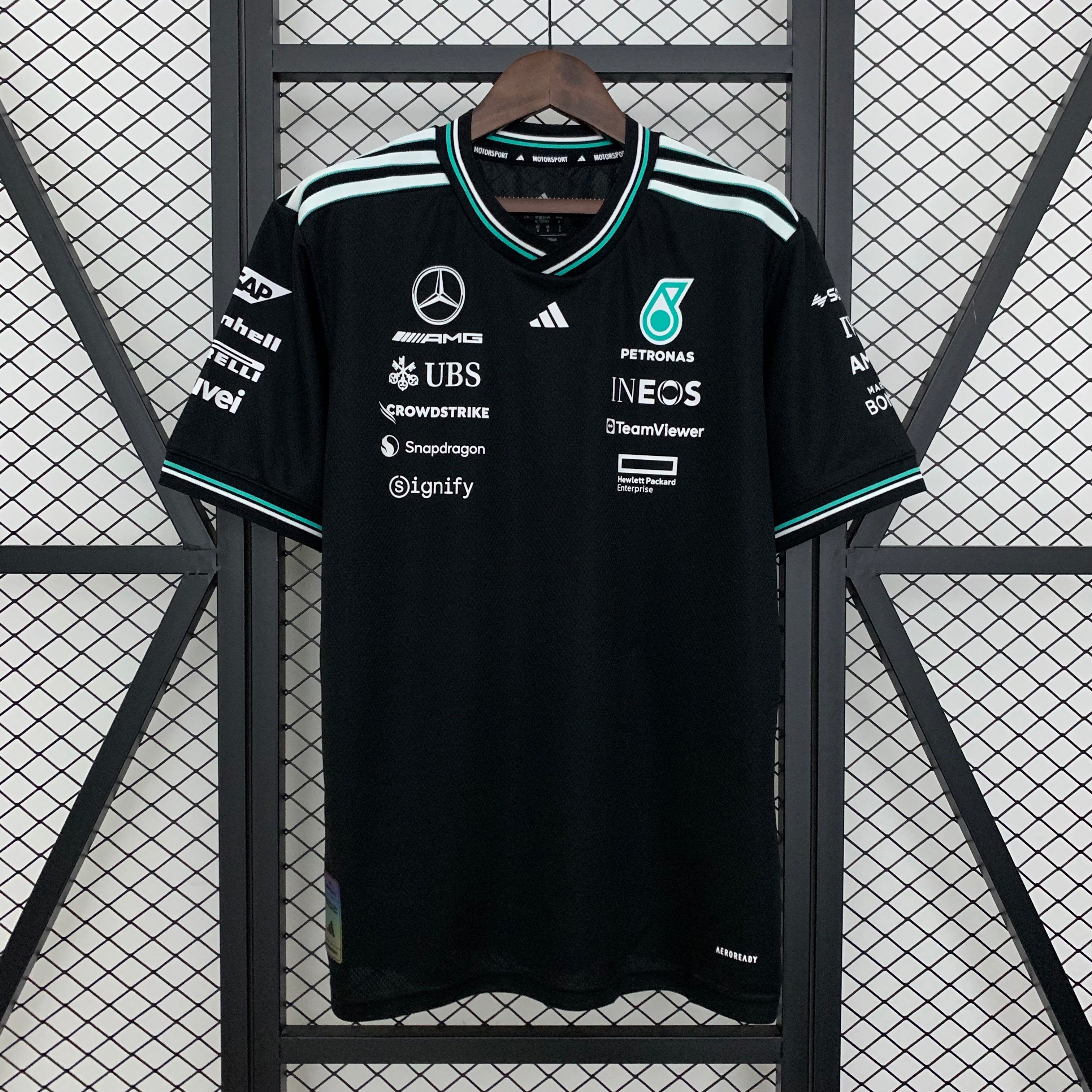 Mercedes Formula 1 2025 Camiseta Negra
