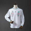 Mercedes Formula 1 2025 Camiseta Blanca Manga Larga