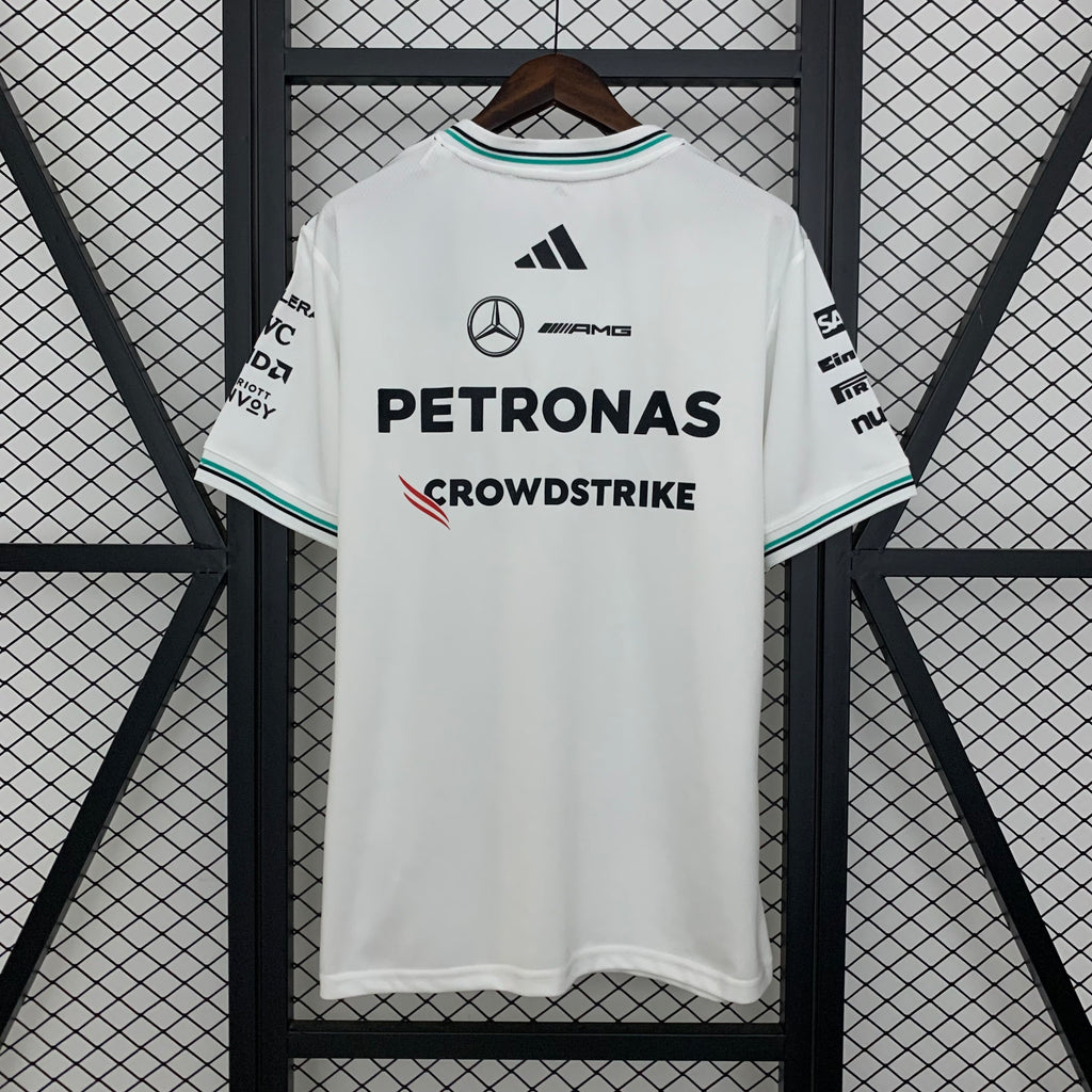 Mercedes Formula 1 2025 Camiseta Blanca