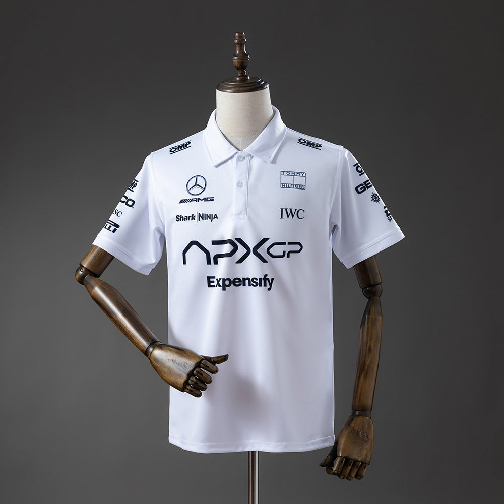 Mercedes Formula 1 2025 Polo Blanco